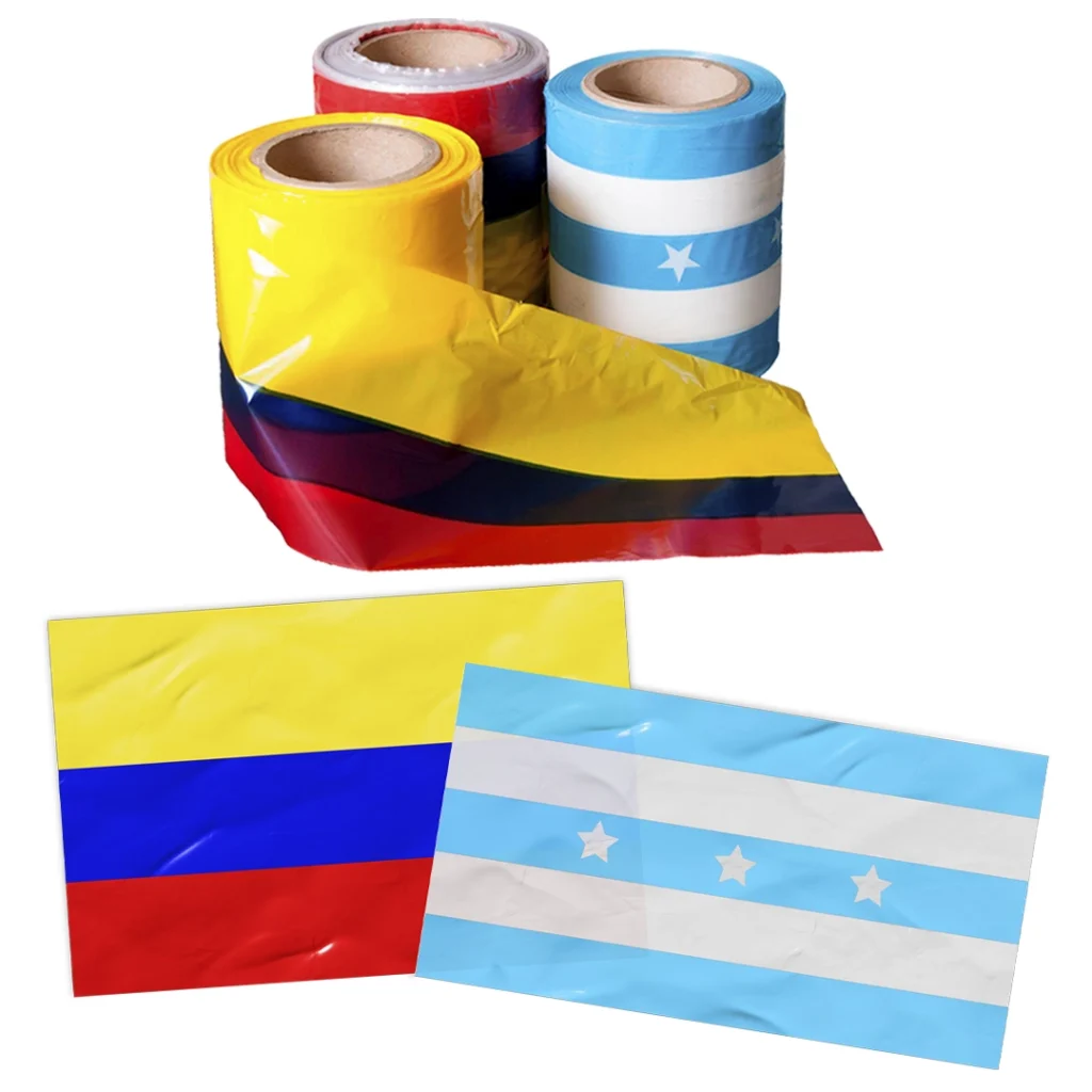 banderines en rollos y por unidad